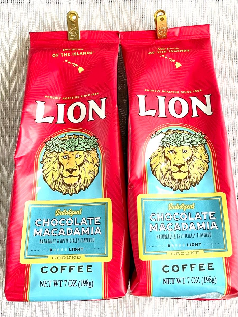 LION ライオンコーヒー チョコレートマカダミア 7oz(198g)×2袋