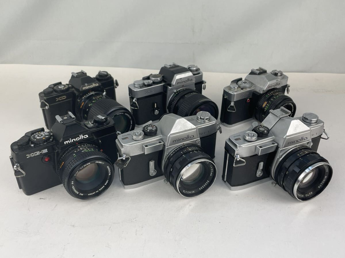 MINOLTA XE / SR-1 / XG-E / X-7 / XD レンズセット 6台 まとめ売り ジャンク S_画像5