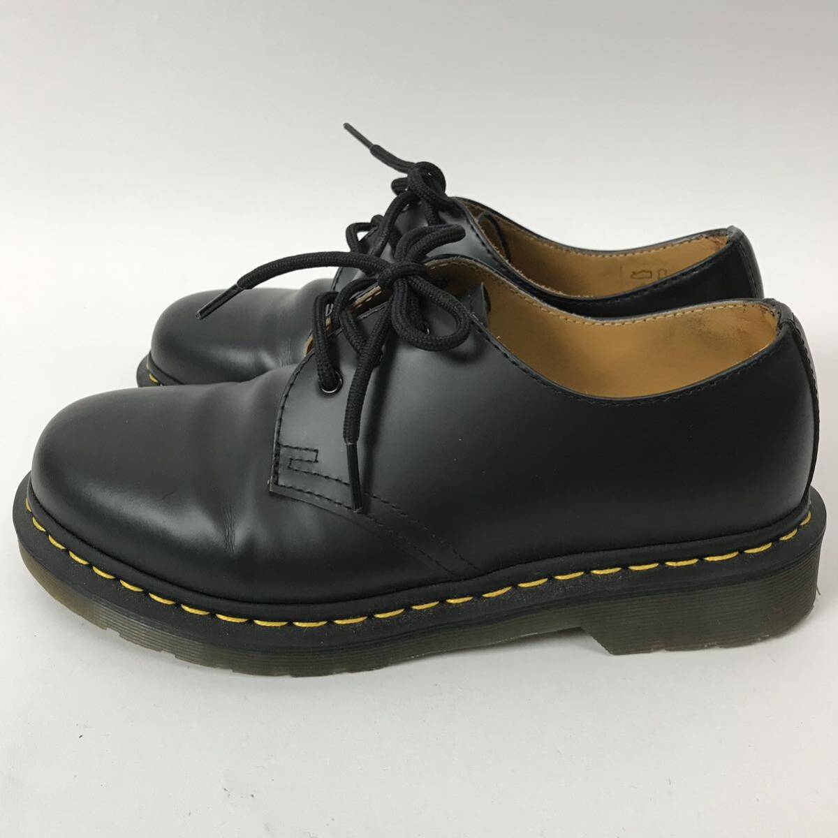 k20 良品 Dr Martens ドクターマーチン 3ホール レザーシューズ 革靴 ローファー レースアップ ブラック UK5 メンズ レディース 正規品_画像3