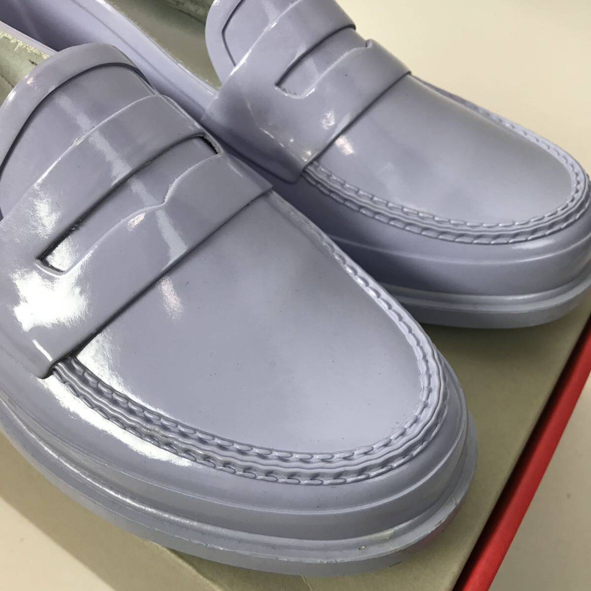 k23 HUNTER Hunter резиновые сапоги Raver Loafer дождь обувь light purple лаванда pe колено roUK6 EU39 женский стандартный товар хорошая вещь 