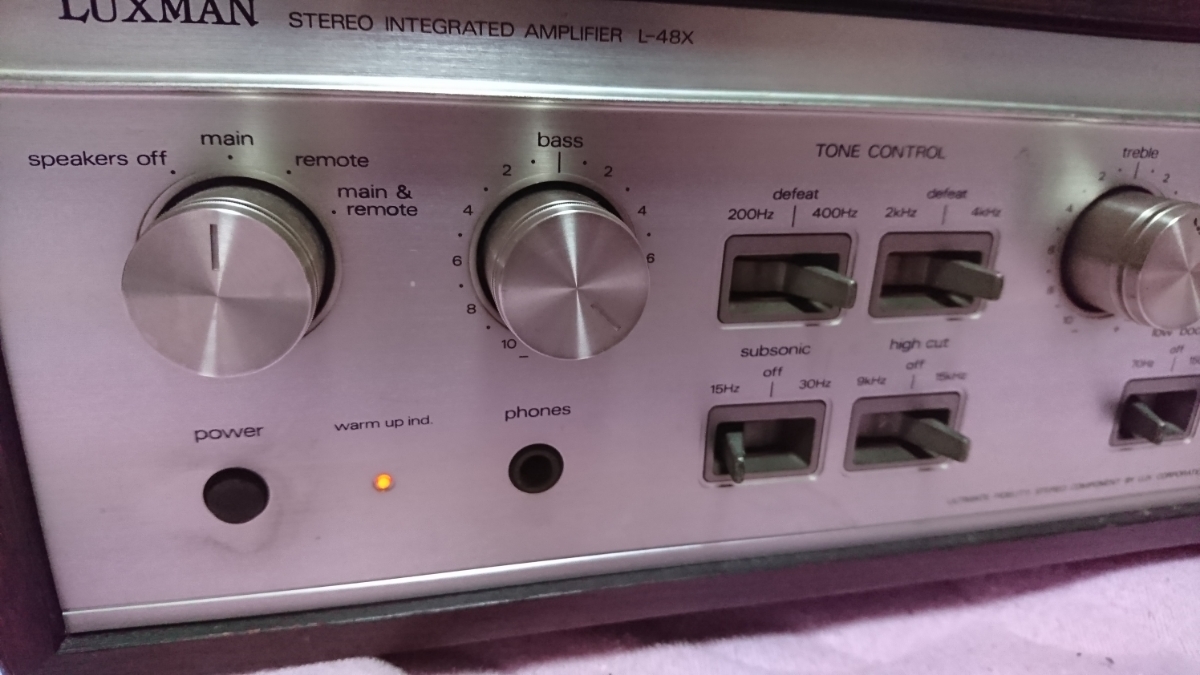 LUXMAN L-48X pre-main amplifier 