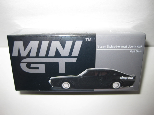 MINI GT 1/64 Nissan スカイライン ケンメリ リバティーウォーク マットブラック_画像1