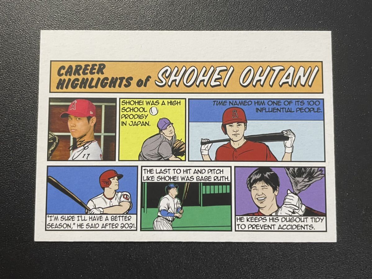 大谷翔平 2022 Topps Heritage COMIC コミックインサート Shohei Ohtani MLBカードの画像1