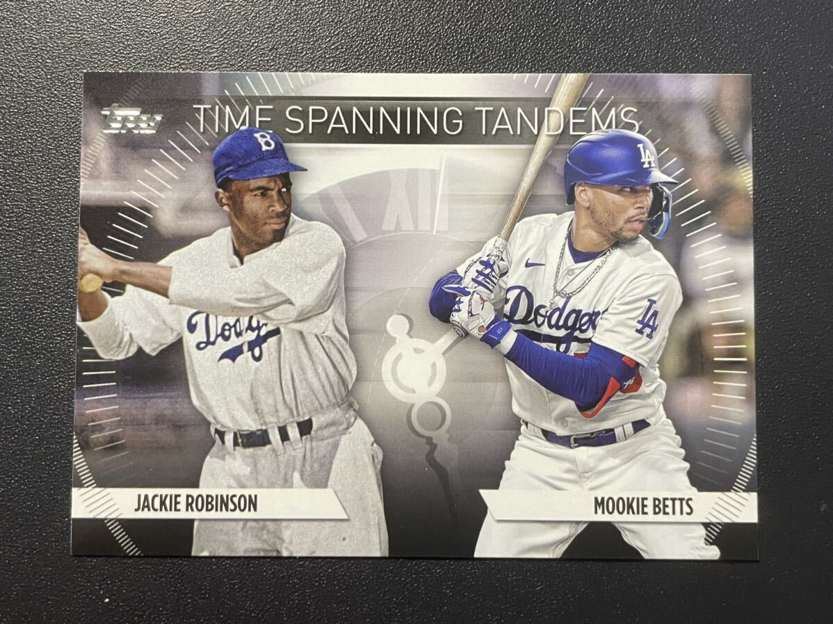 Mookie Betts Jackie Robinson 2023 Topps Time Tandems インサート MLBカードの画像1