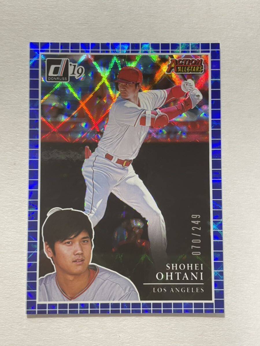 249枚限定 大谷翔平 2019 Donruss BLUE VECTOR パラレル Action All Stars Shohei Ohtani MLBカード_画像1