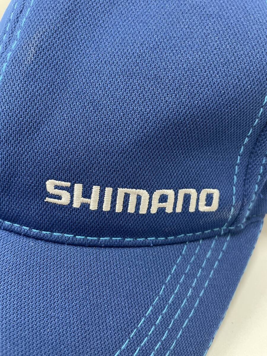 ★ SHIMANO シマノ 帽子 キャップ ブルー フィッシング レジャー フリーサイズの画像3