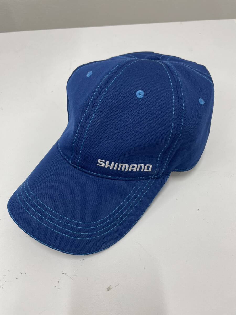 ★ SHIMANO シマノ 帽子 キャップ ブルー フィッシング レジャー フリーサイズの画像1