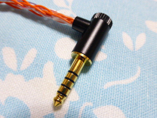 2.5mm4極 (メス) → 4.4mm5極 L字 変換ケーブル オーグライン + 2.5mm4極 (メス) → 4.4mm5極 L字 変換ケーブル オーグライン +