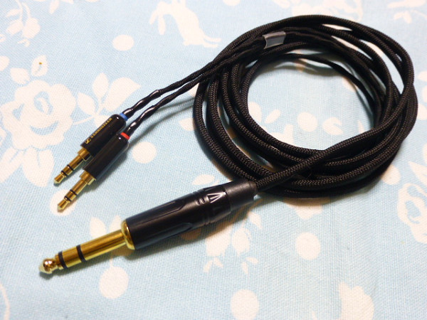 T1 2nd 3rd HA-SW01 MDR-Z7 用 MOGAMI 2944 6.3mm 標準プラグ 200cm 長め (カスタム対応可) Z1R beyerdynamic JVC SONY focal elear_画像1