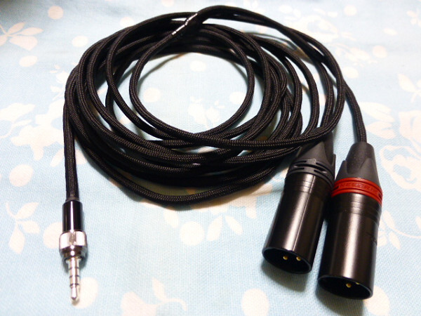 SONY MDR M1ST MV1 BELDEN 1804a ロック機構付き (銀メッキタイプ) 310cm かなり長め XLRコネクタ 4ピン (4.4mm5極 延長 カスタム対応可) ソニー