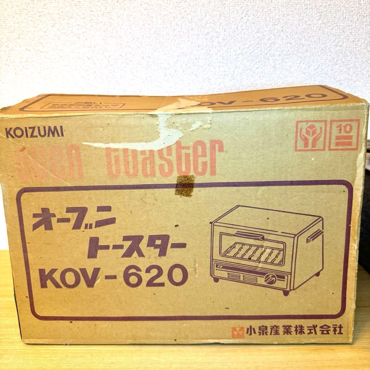 【希少レトロトースター】KOV620 通電確認済み　koizumi レトロポップ　オーブン　箱付　美品　 昭和家電 レッド　限定1