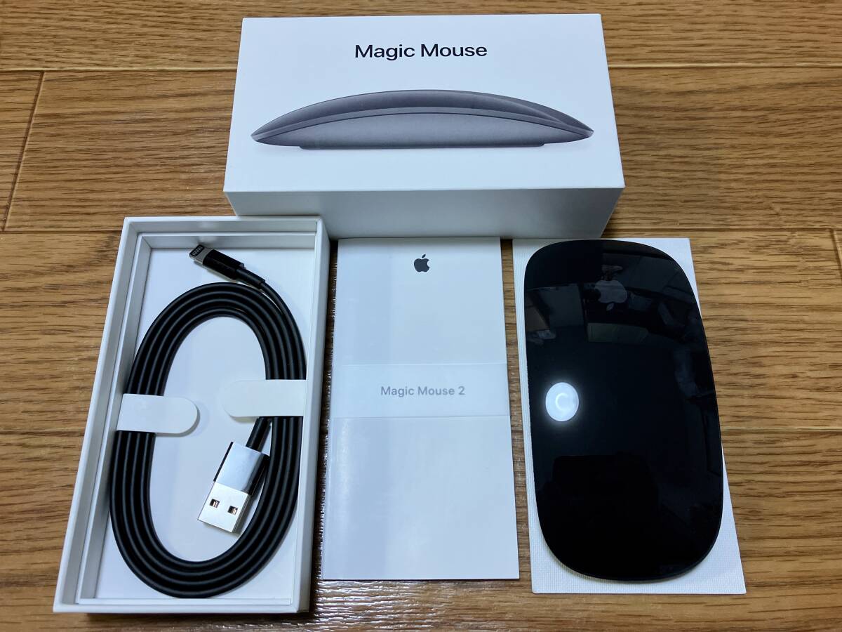 Apple Magic Mouse 2 SPACE GRAY Multi-Touch対応 付属品有り アップル マジックマウス 2 スペースグレイの画像2