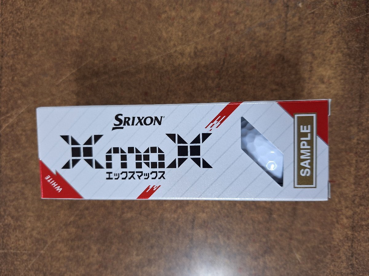 [新品・未使用]サンプルボール SAMPLE DUNLOP SRIXON ダンロップ スリクソン XmaX ゴルフボール 1スリーブ ボールカラー：ホワイト 15_画像1