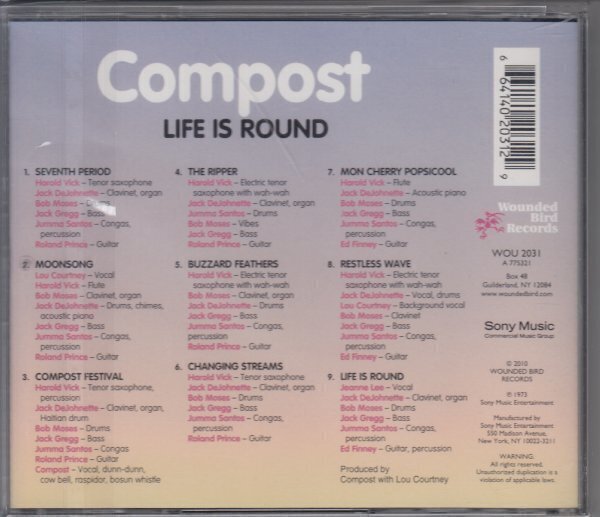 【JACK DeJOHNETTE】COMPOST / LIFE IS LOUND（輸入盤CD）_画像2