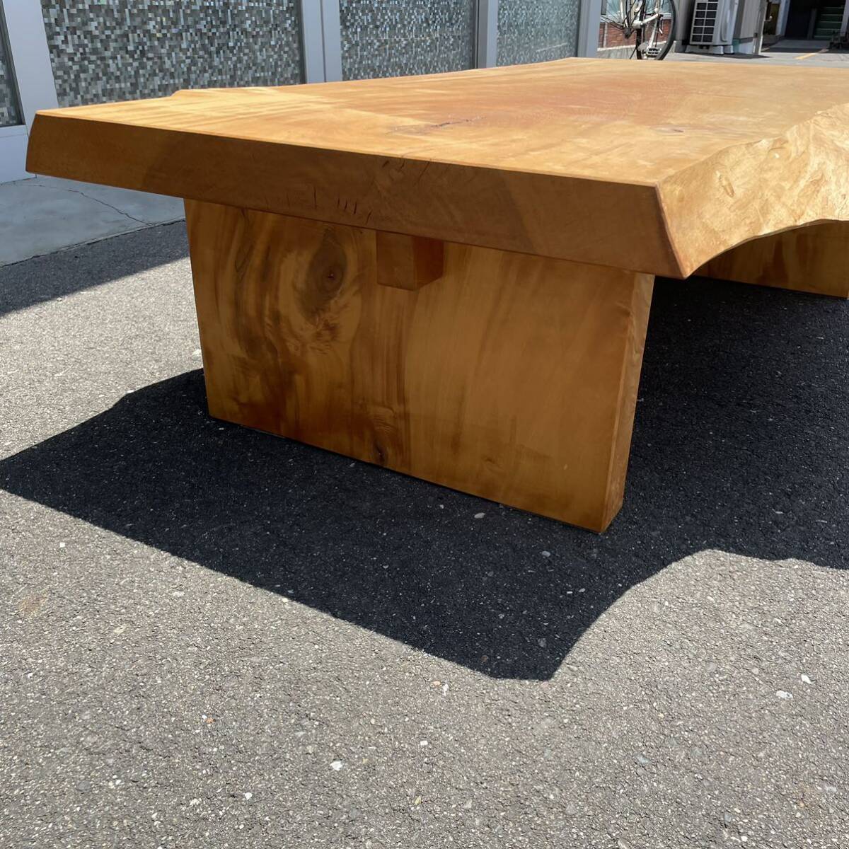 栃　トチ　一枚板　天板　ダイニング　座卓　ローテーブル　テーブル　一枚板テーブル_画像6