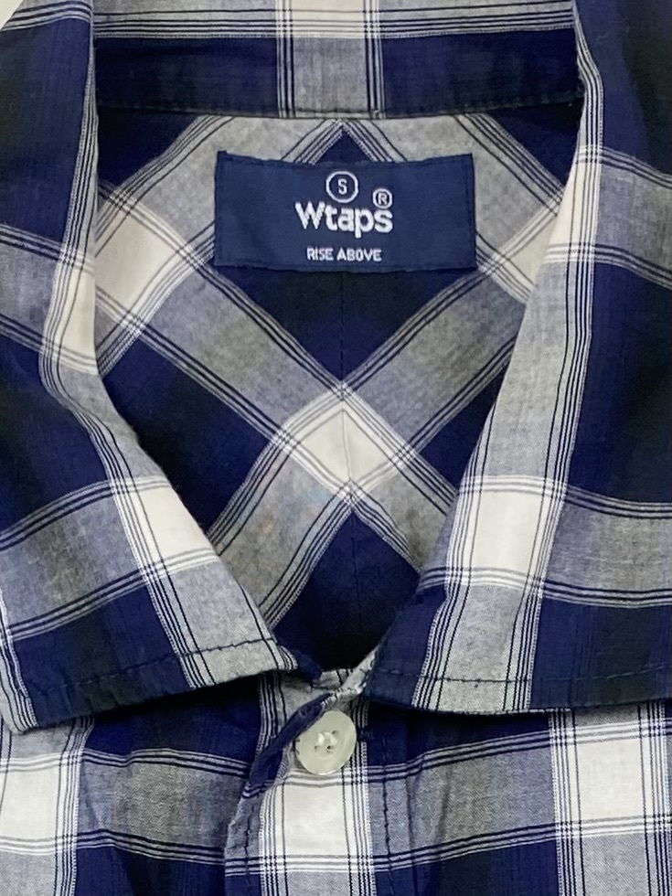 WTAPS (ダブルタップス) VATOS S/S SHIRTS.WORK.CTN.TEXTILE、チェックVATOSシャツ(S)_画像4