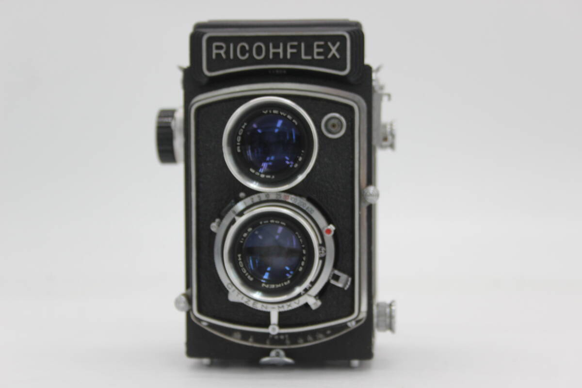【返品保証】 リコー Ricoh Ricohflex Riken 8cm F3.5 二眼カメラ v807_画像2