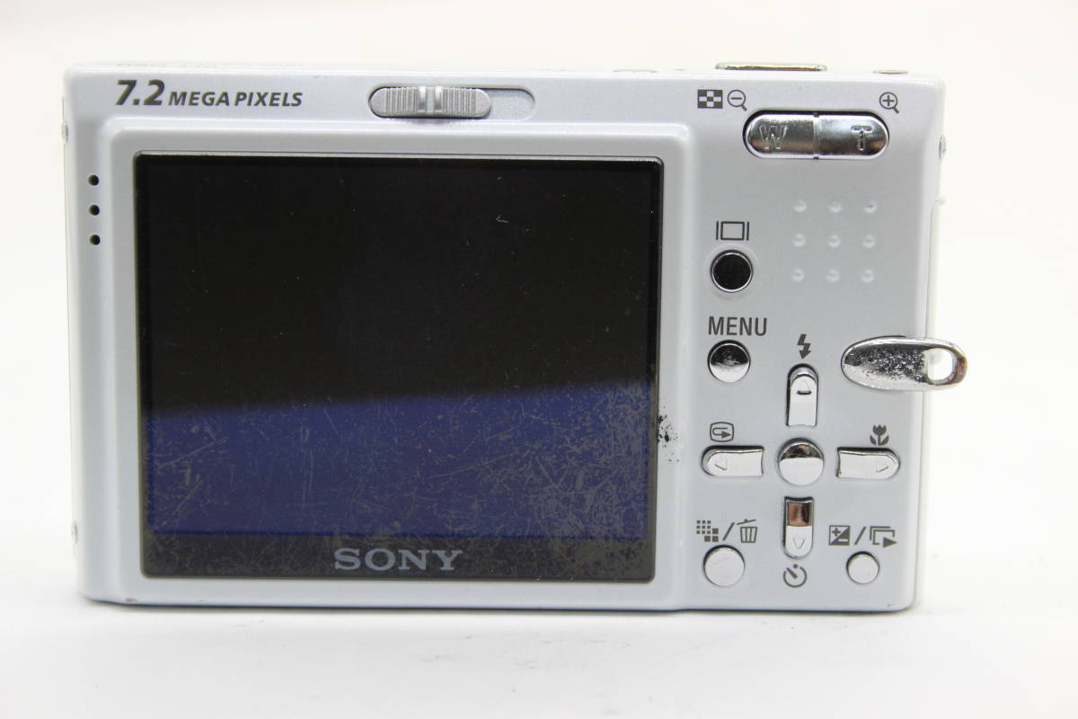 【返品保証】 ソニー SONY Cyber-shot DSC-T10 ホワイト 3x バッテリー付き コンパクトデジタルカメラ s6828_画像4