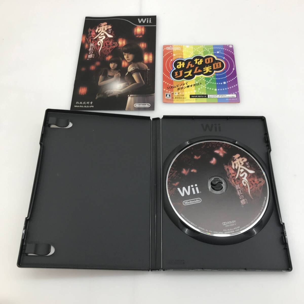 C5274 ★1円～【Wii】Wiiソフト 「零 ～眞紅の蝶～」ケース/説明書 [起動のみ確認済] 中古品 ◎コンパクト発送◎の画像4