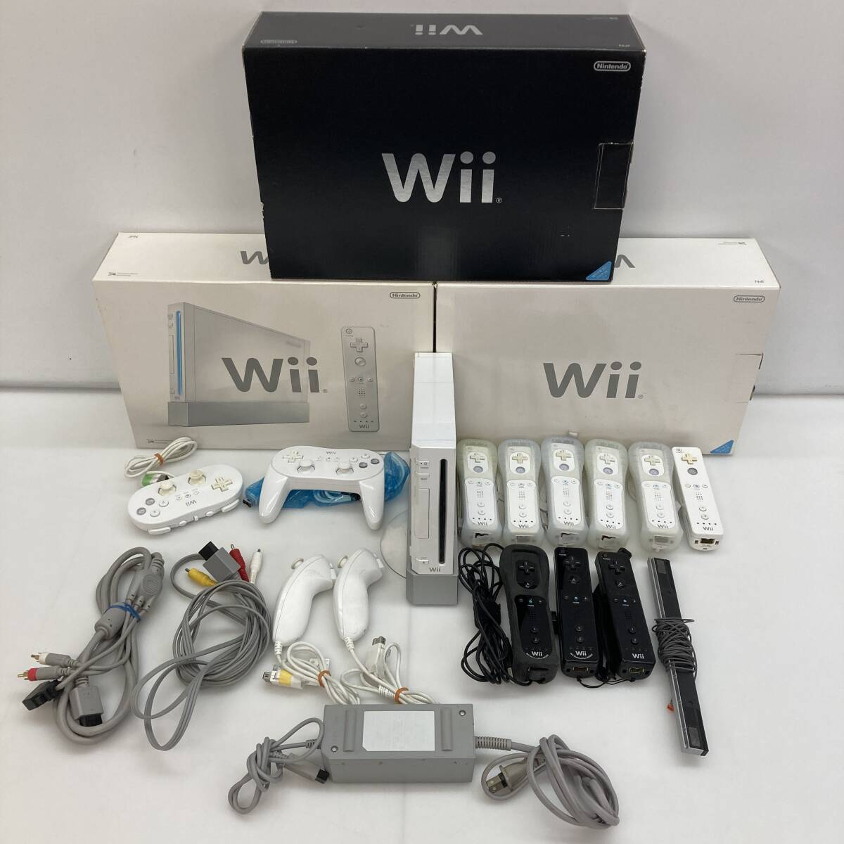 No.3630 *1 jpy ~ [ Junk Wii set ] Wii body remote control controller nn tea k peripherals junk 