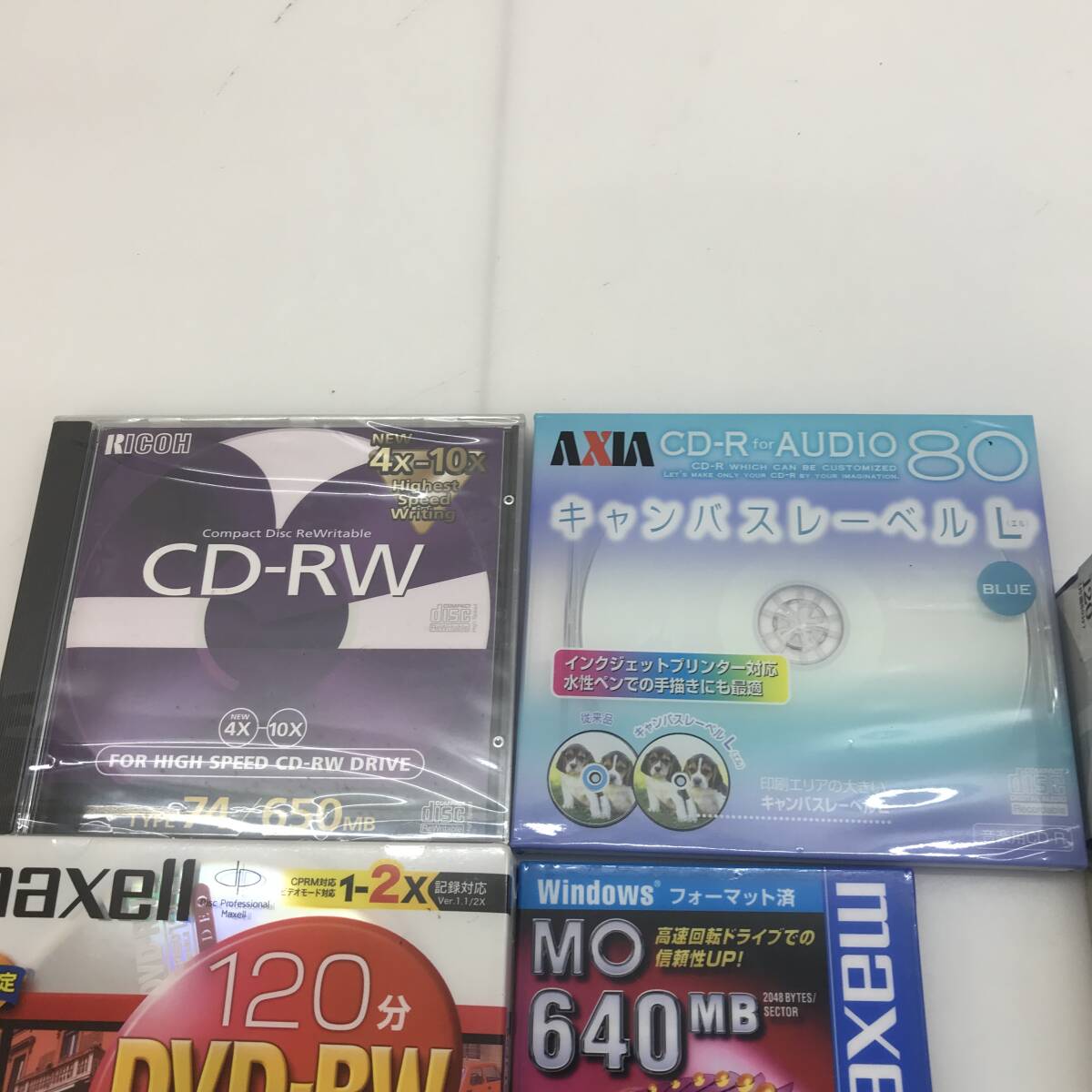 No.5646【★1円～】カセットテープまとめ CD-RW,CD-R,DVD-RW 等 動作未確認 ジャンク品の画像3