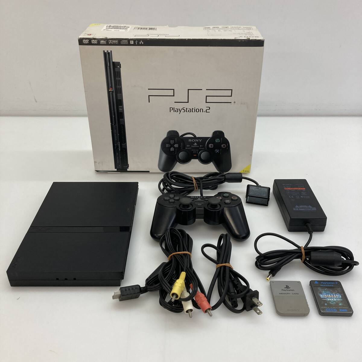 No.5707 ★1円～【PS2】PlayStation2 本体 SCPH-70000 チャコールブラック [動作確認済] ◎中古品◎_画像1