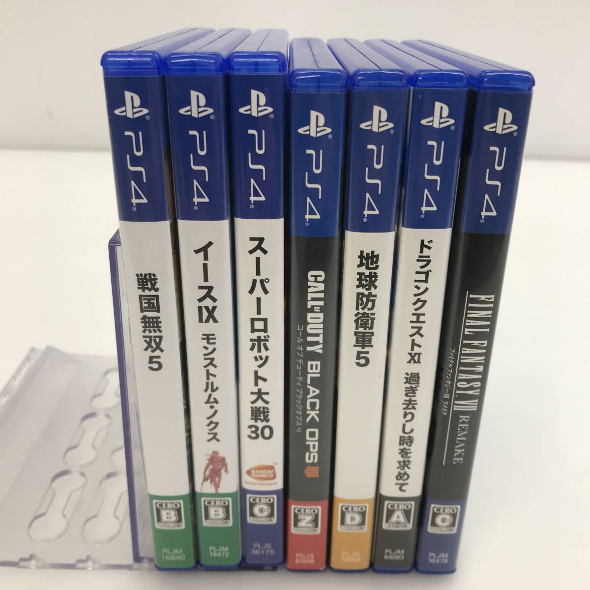 No.5757 *1 jpy ~ [PS4 soft 7 pcs set ] FINAL FANTASY gong ke The Earth Defense Army Call of Duty "Super-Robot Great War" other secondhand goods 