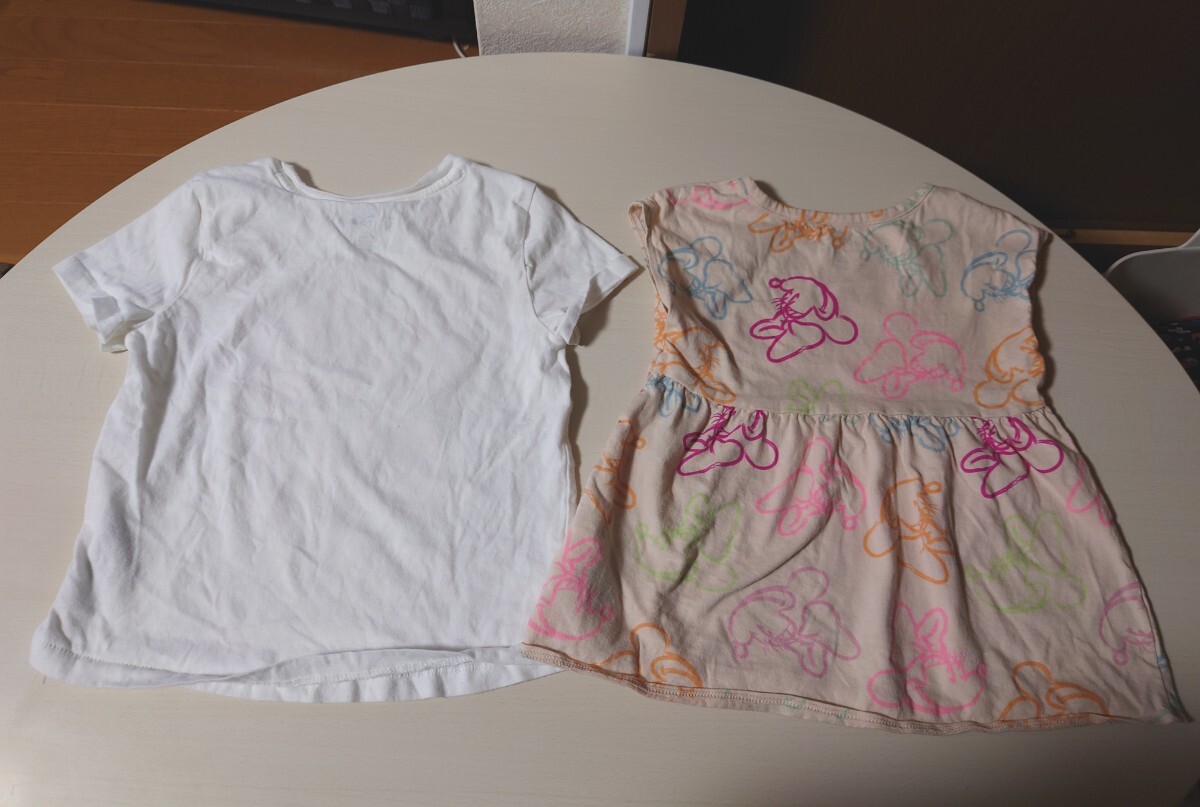 babyGAP ベビーギャップ 半袖Tシャツ 半袖トップス 半袖チュニック 110cm 5years 女の子 美品 babyGAP Disney ミニーペプラムチュニック