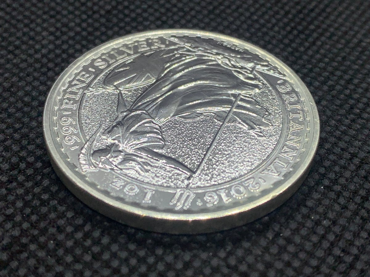 31.1グラム 2016年 (新品) イギリス「ブリタニア」純銀 1オンス 銀貨の画像5