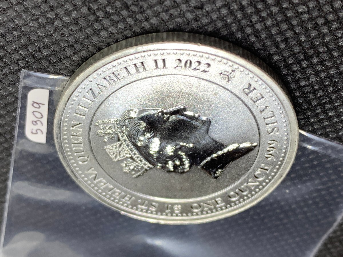31.1グラム 2022年 (新品) セントヘレナ「ペガサス」純銀 1オンス 銀貨の画像4