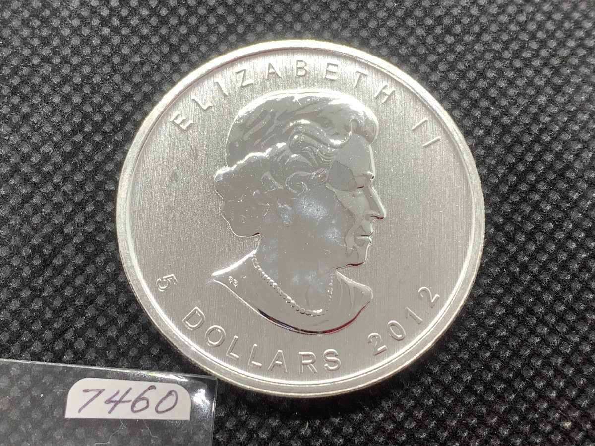 31.1 グラム 2012年 (新品) カナダ「ヘラジカ・ムース」 5ドル 純銀 1オンス 銀貨の画像2