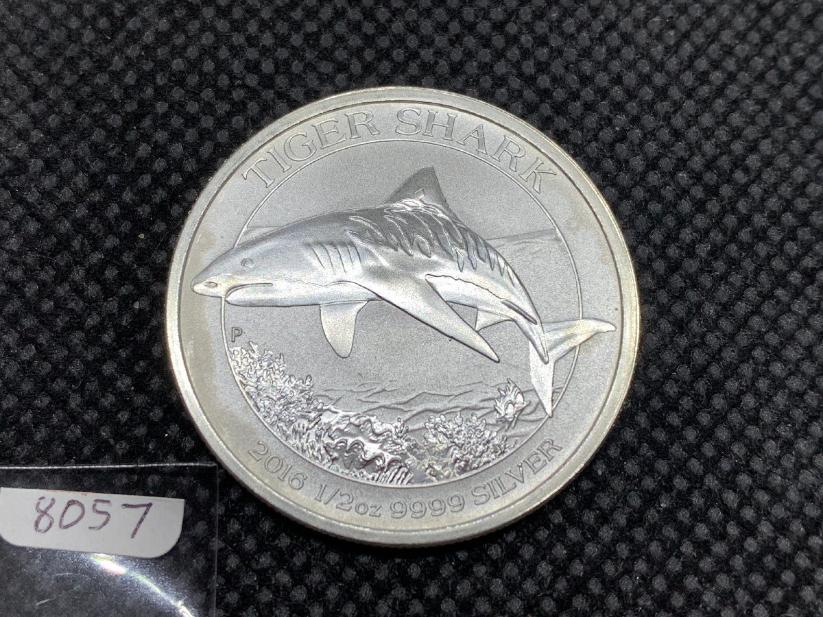 15.55 gram 2016 year ( new goods ) Australia [ Tiger Shark ] original silver 1/2 ounce silver coin 