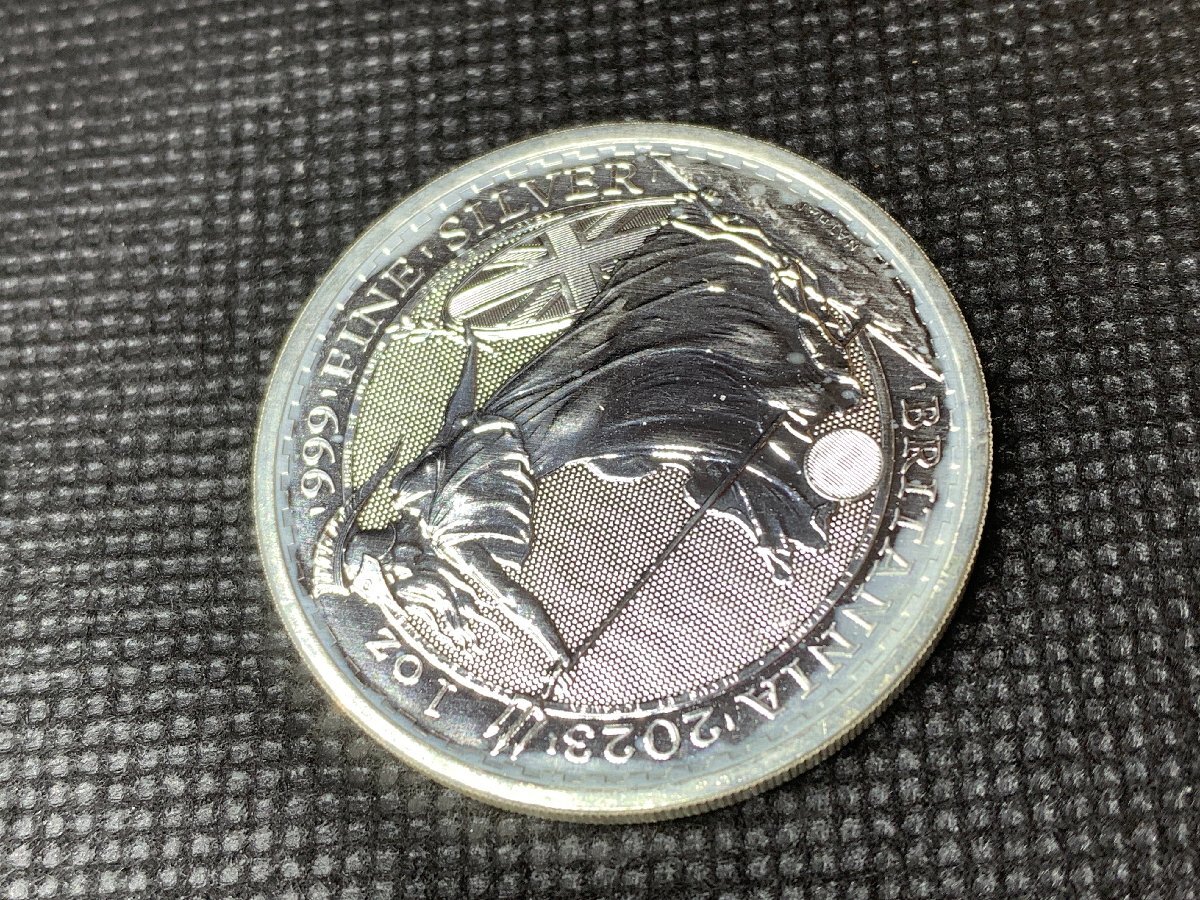 31.1 gram 2023 year ( new goods ) England [ Britannia ] original silver 1 ounce silver coin ( Charles 3.)