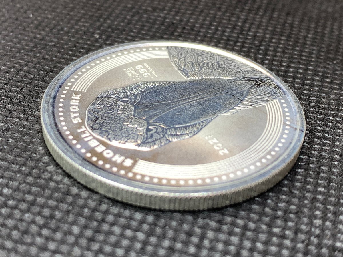 31.1 gram 2021 year ( new goods ) navy blue g[ is sibi Logo u] original silver 1 ounce silver coin 