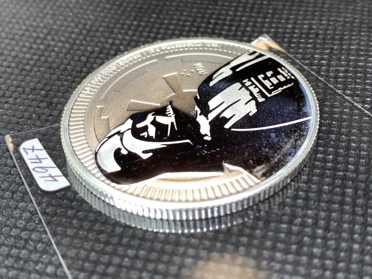 31.1 gram 2017 year ( new goods )niue[ Star Wars * dozen beige da-] original silver 1 ounce silver coin 