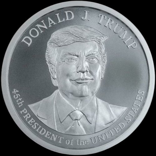[保証書・カプセル付き] (新品) アメリカ「ドナルド・J・トランプ大統領」純銀 2オンス メダル_画像1