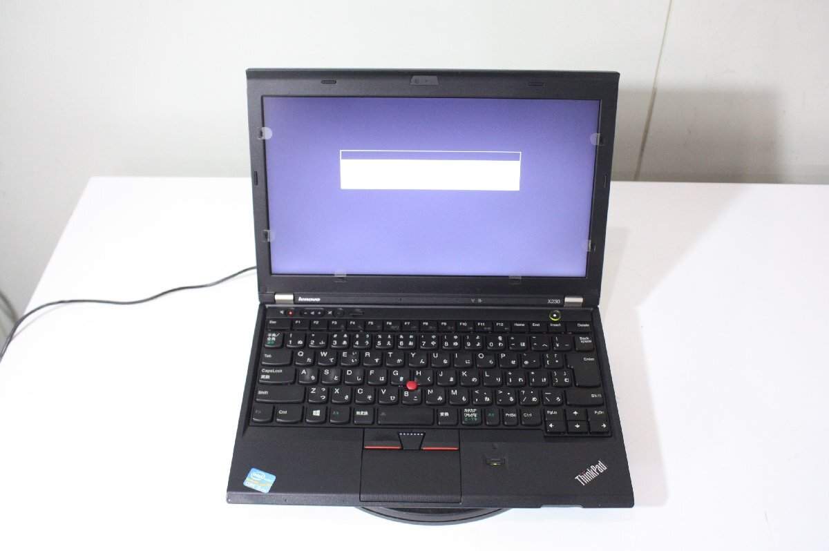 F5377【ジャンク】Lenovo ThinkPad X230 HDDなし　パスワードあり パーツ再利用に_画像1