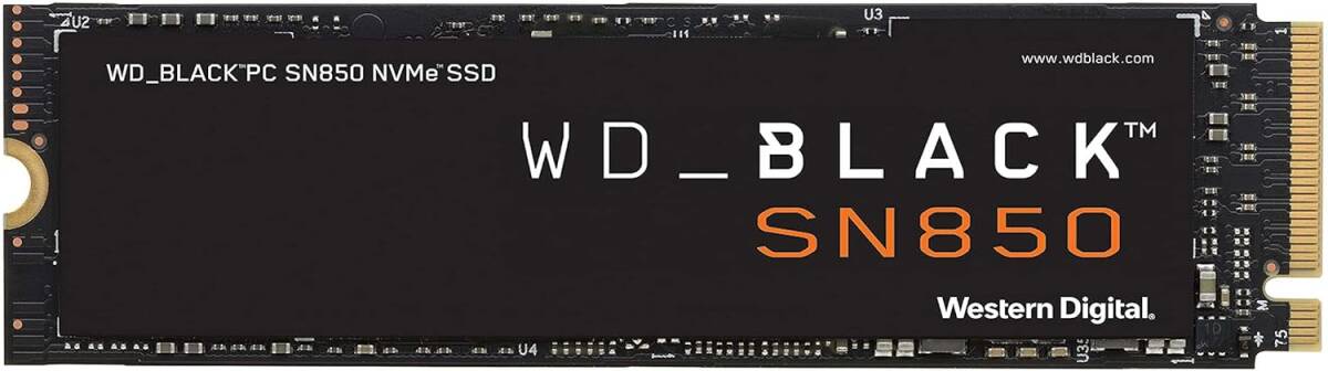 ■ WESTERN DIGITAL　WD_BLACK SN850X NVMe SSD　Gen4 1TB 1回挿しただけ_画像1