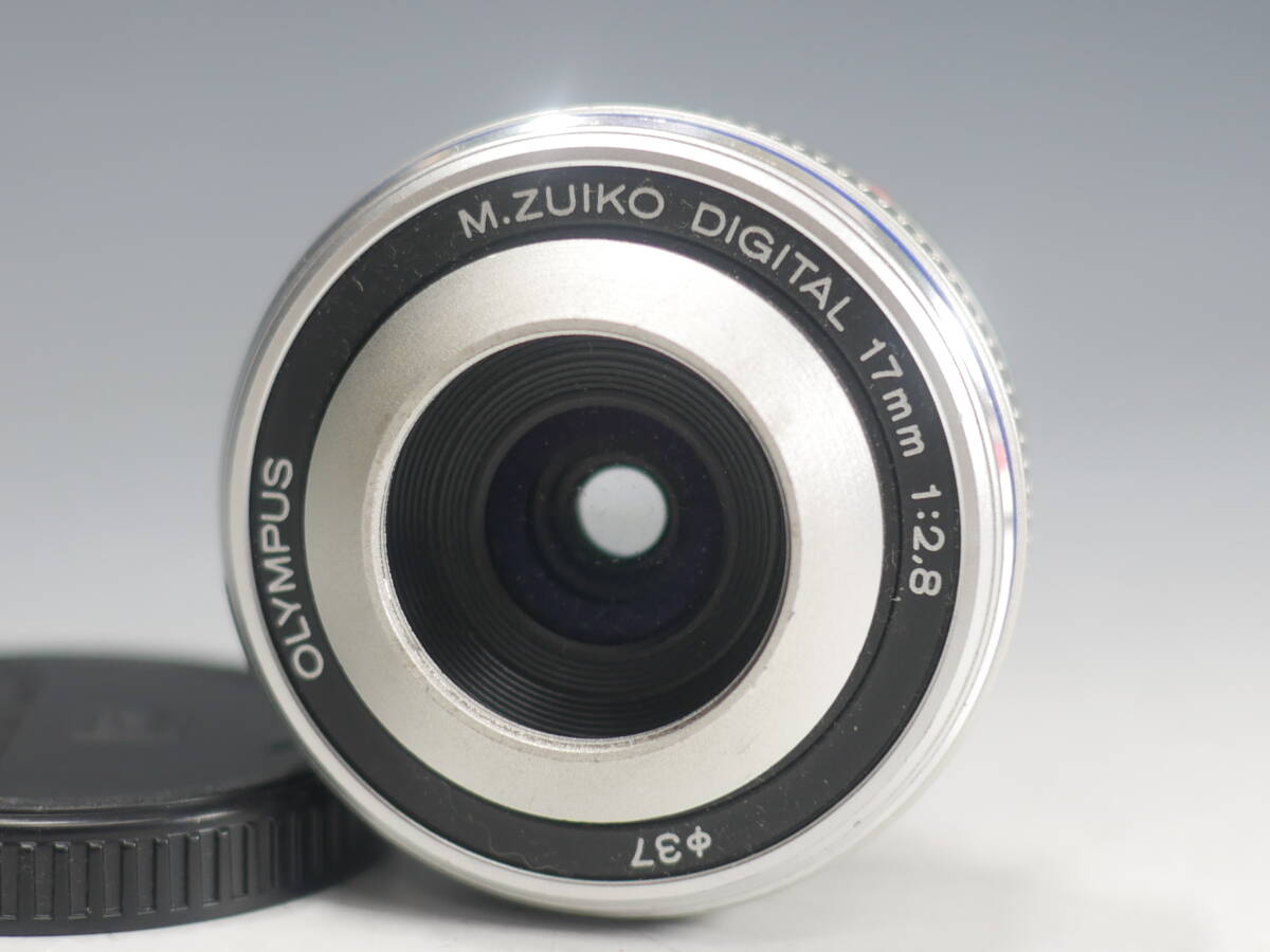 *OLYMPUS M.ZUIKO DIGITAL 17mm 1:2.8 wide-angle pancake lens USED goods Olympus micro four sa-z