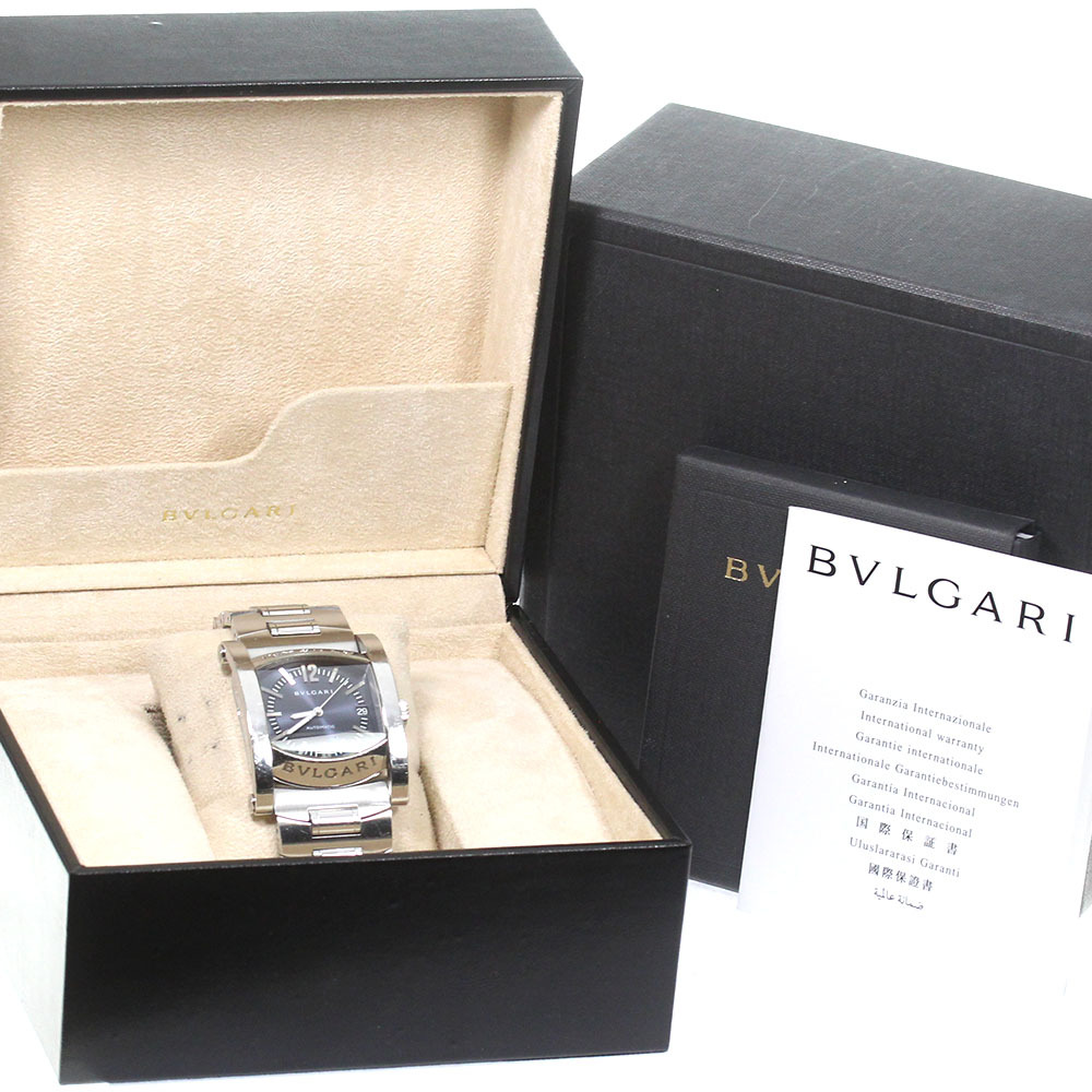 ブルガリ BVLGARI AA44S アショーマ デイト 自動巻き メンズ 箱・保証書付き_814716_画像2