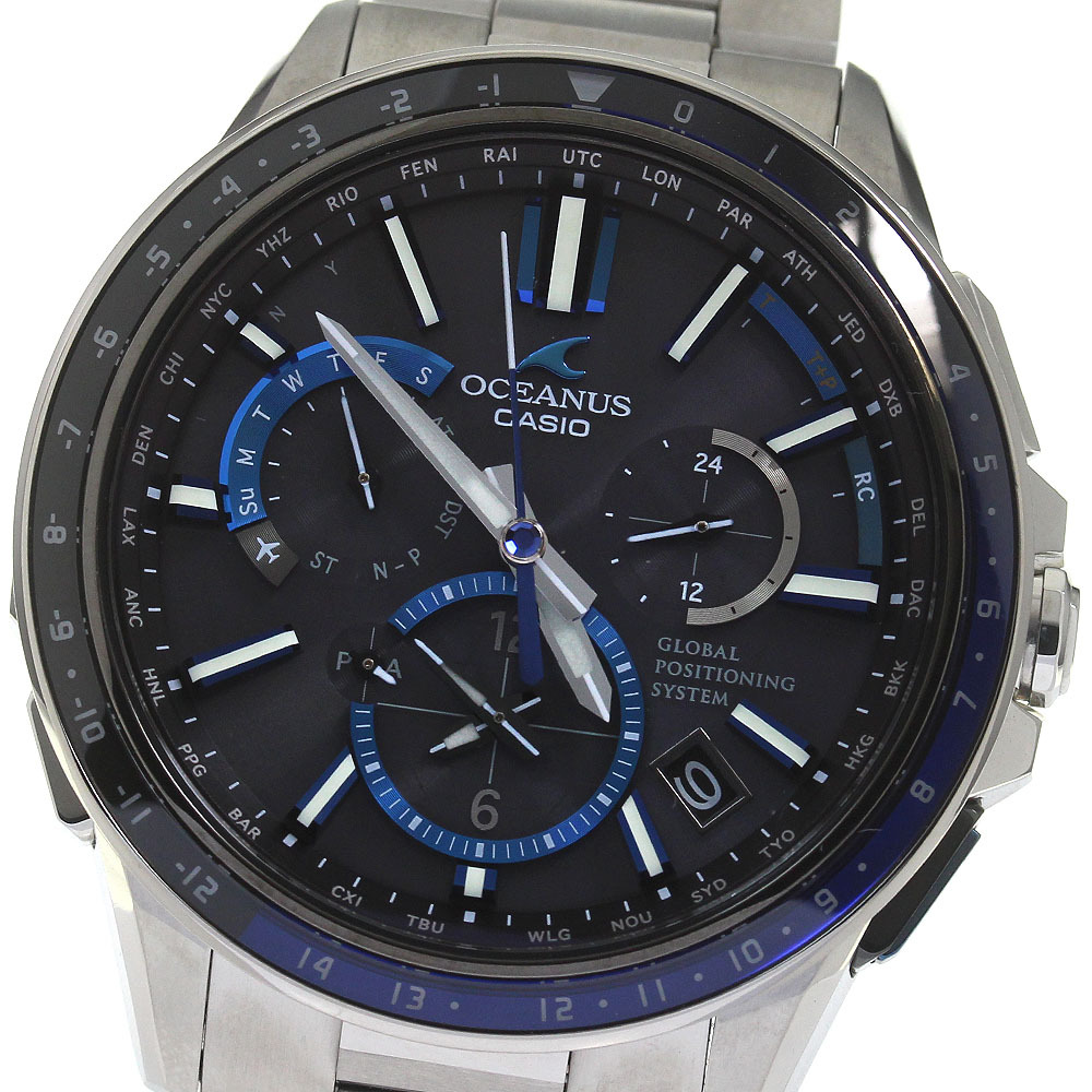 カシオ CASIO OCW-G1100-1AJF オシアナス ソーラー電波 メンズ 良品 _816198_画像1