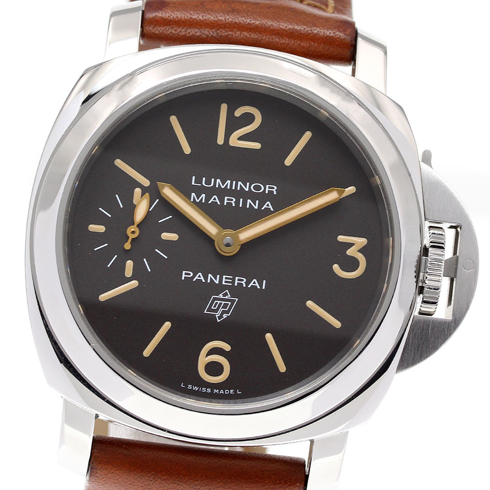 パネライ PANERAI PAM00632 ルミノール マリーナ ロゴ アッチャイオ 手巻き メンズ _816477_画像1