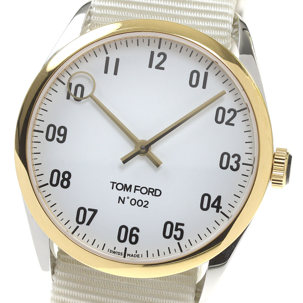 トムフォード TOM FORD TFT002009 N.002 SS/YG クォーツ メンズ 良品 箱・保証書付き_817544_画像1