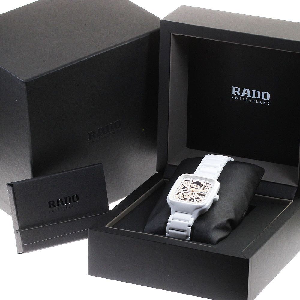 ラドー RADO 734.6073.3 トゥルー スクエア オープン ハート 自動巻き メンズ 良品 箱付き_817417_画像2