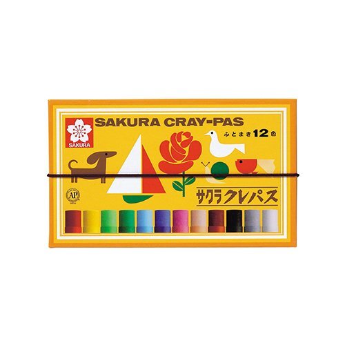  Sakura kre Pas kre Pas LP12R futoshi volume 12 color crayons elementary school . industry .