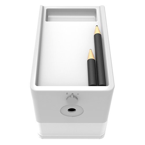  new goods na hippopotamus cocos nucifera electric pencil sharpener slim tray type DPS-601W white 