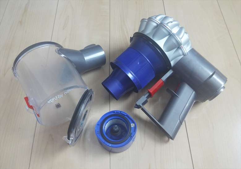 ■中古動作品■可能な限り分解清掃除菌済み■Dyson・ダイソン・コードレス掃除機・V6：SV07・バッテリー無し■_画像9