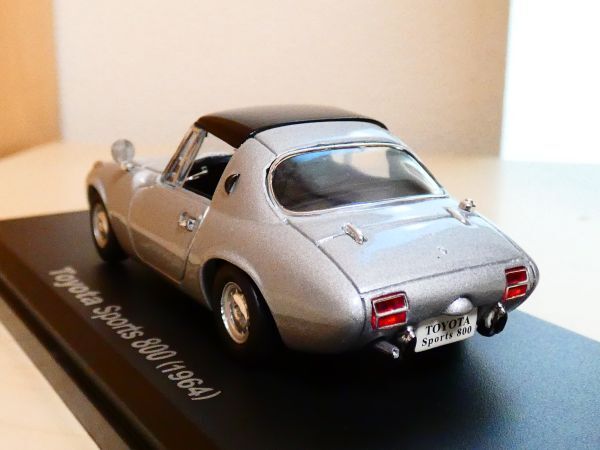 国産名車コレクション 1/43 トヨタ スポーツ toyota sports 800 1964 シルバー アシェット 旧車 クラシックカー ミニカー ＴA_画像2