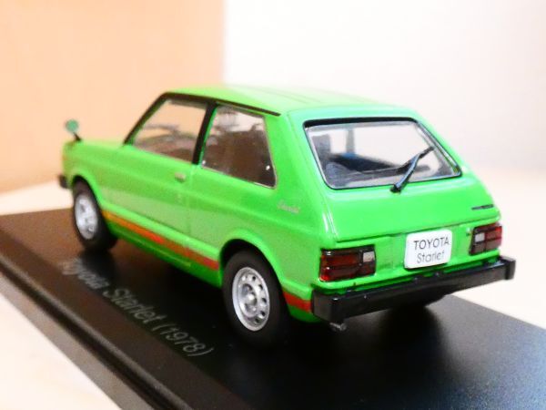 国産名車コレクション 1/43 トヨタ スターレット toyota starlet 1978 ② アシェット 旧車 クラシックカー ミニカー ＴAの画像2