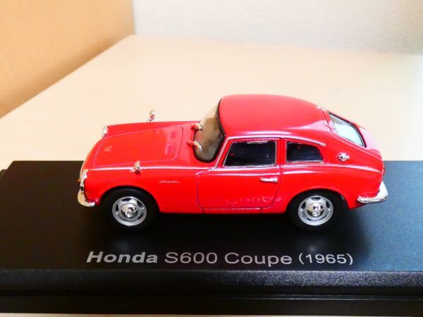 国産名車コレクション 1/43 HONDA ホンダ S600 クーペ 1965 赤 アシェット 旧車 クラシックカー ミニカー ＴA_画像6